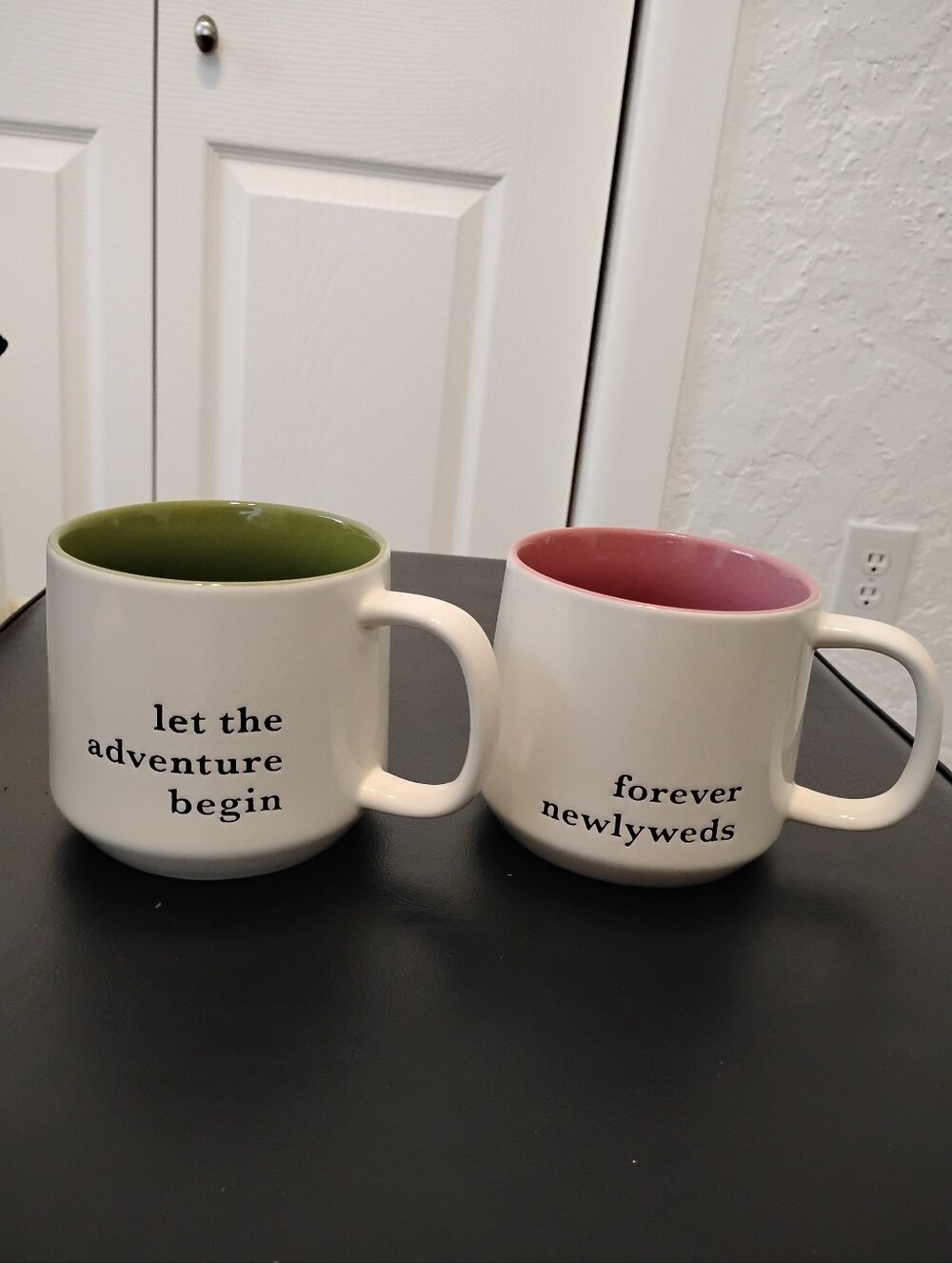Forever Newlyweds and Let the Adventure Begin Mugs Set Set by Threshold